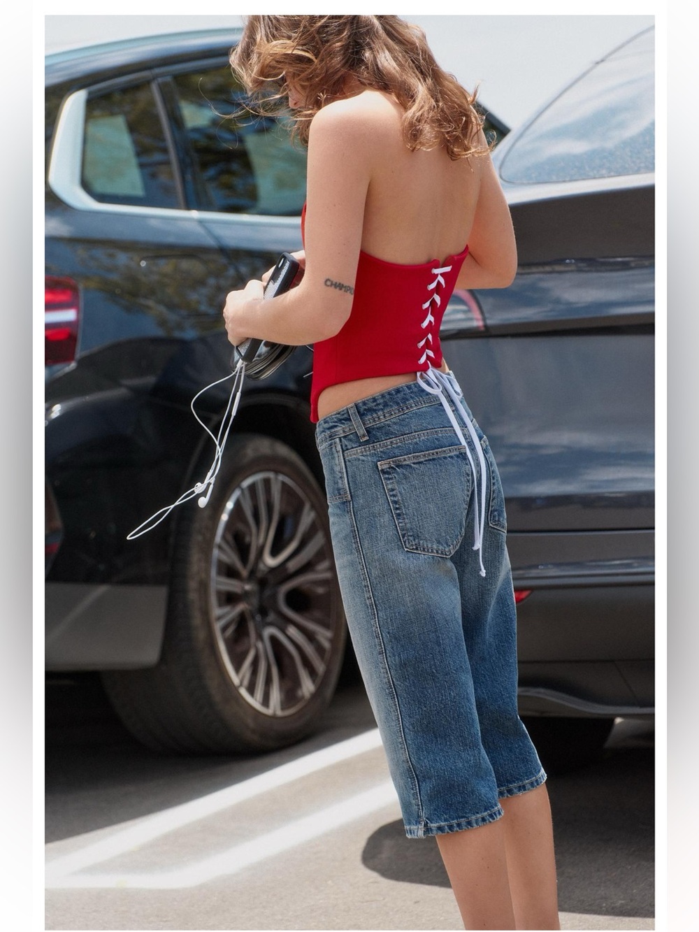ZARA BACK TIE CORSET TOP